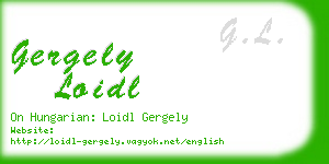 gergely loidl business card